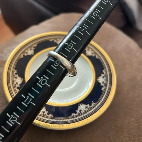 Vintage Black Onyx & MOP 925 Ring - Picture 6 of 10